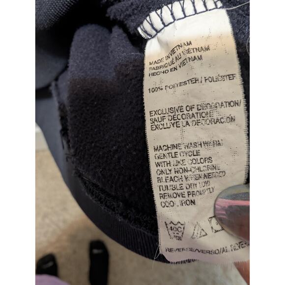 Izod Mens Large 1/4 Zip Pullover Jacket Navy Red White Blue Casual - Picture 8 of 8